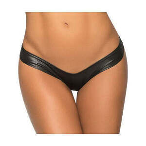 Mapale - Wet Flattering Mini Srunchy Panty - Wet Black